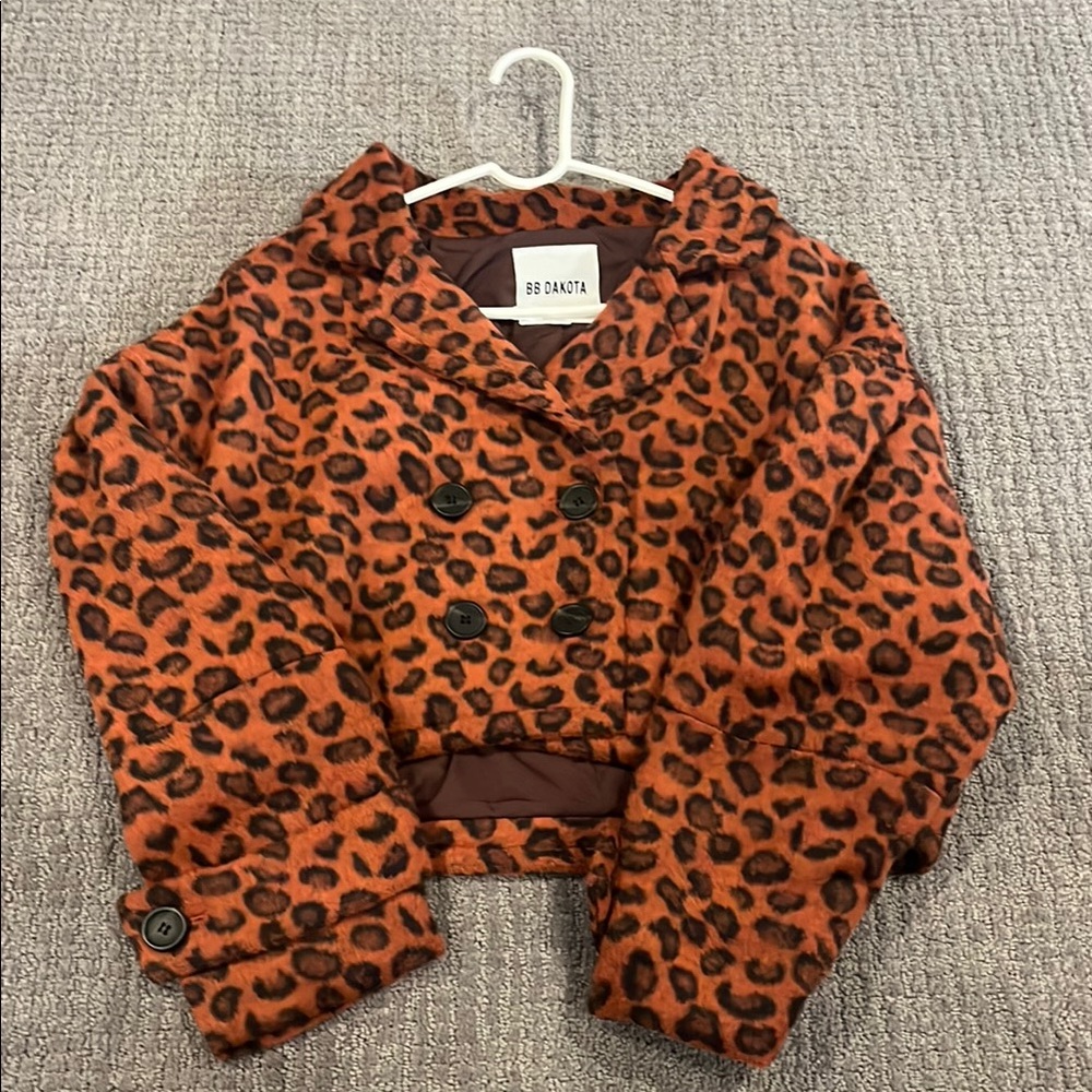 BB Dakota Leopard Print Jacket